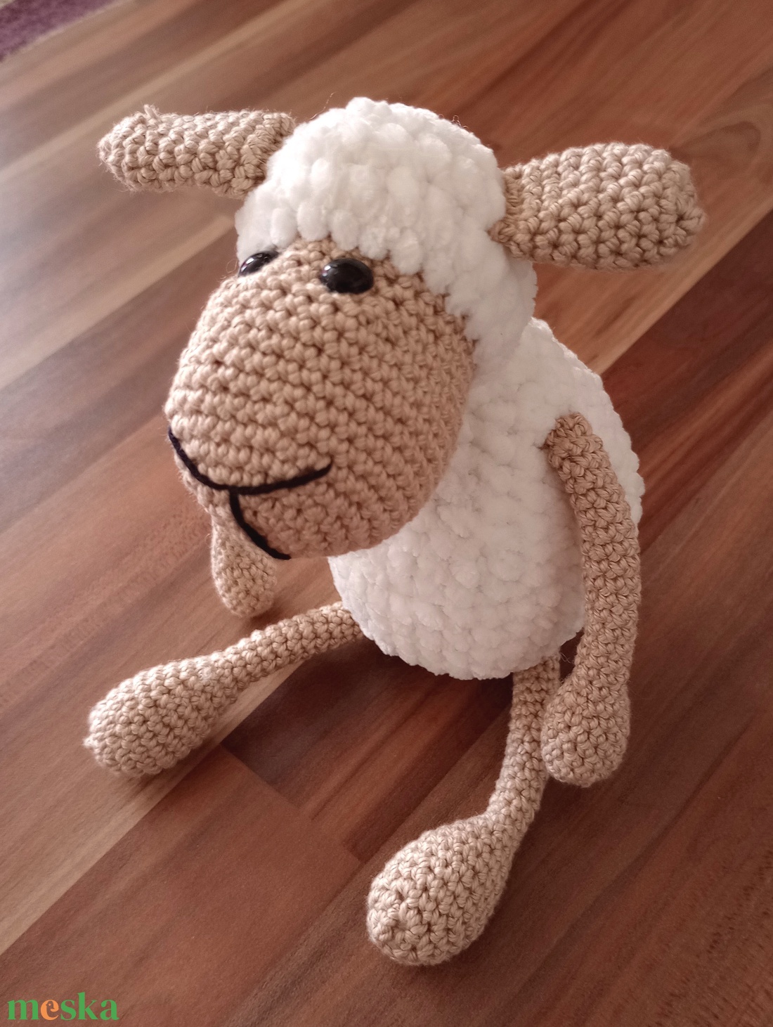 Horgolt bárány - játék & sport - plüssállat & játékfigura - plüss bárány - Meska.hu