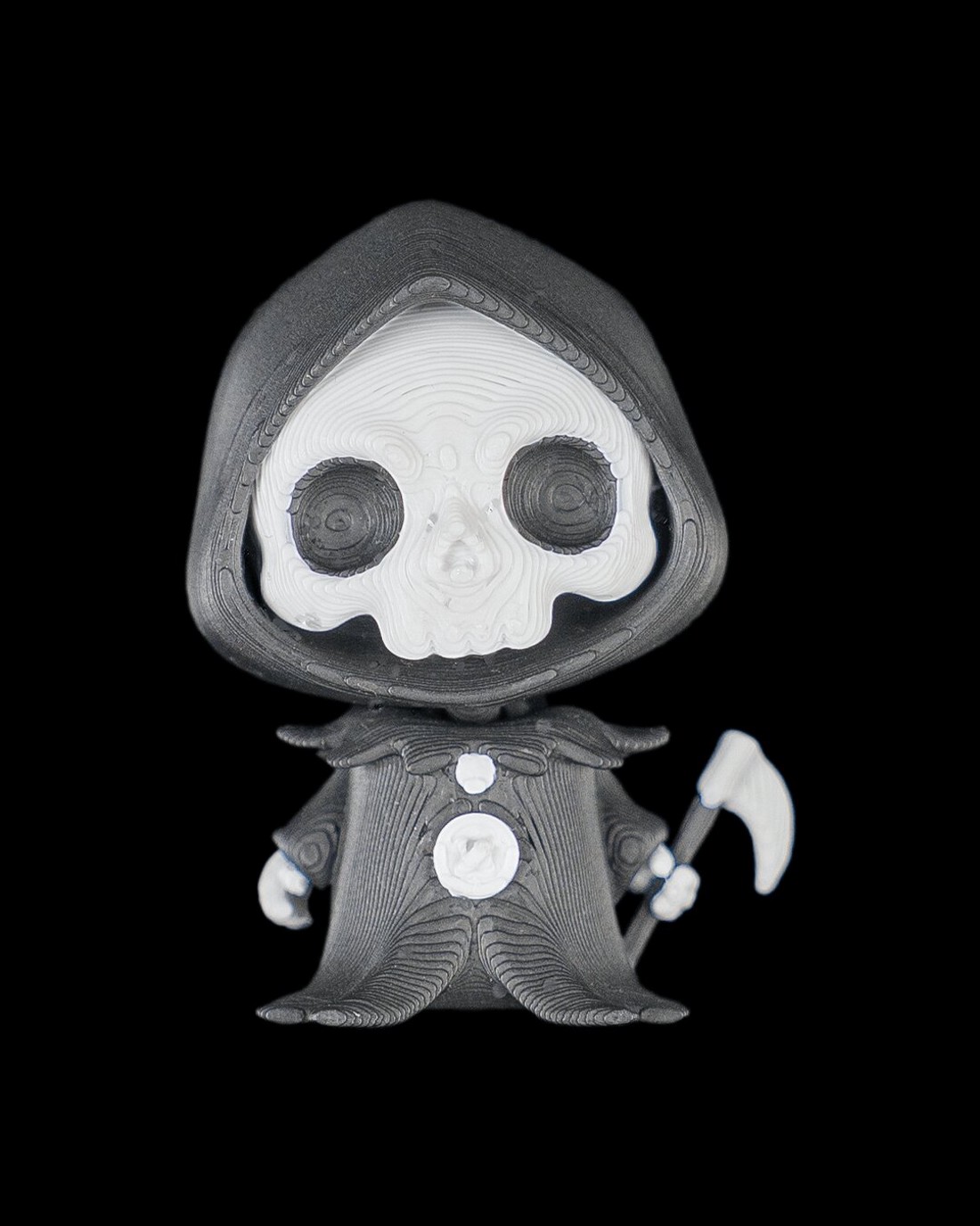 Halloween mystery box, meglepetés kulcstartó figurával � csontváz, kaszás vagy szörny a kattanós tök dobozban, ajándék - otthon & életmód - dekoráció - halloween - halloweeni figurák - Meska.hu