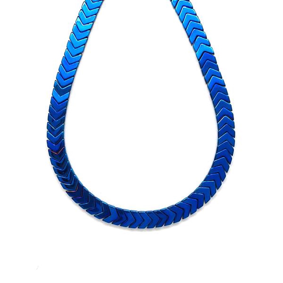 Hematit szinezett kék nyíl 7x6mm ékszerkészítő alapanyag (füzér) - kellékek & szerszámok - ásvány alapanyag - ásványfüzér - Meska.hu