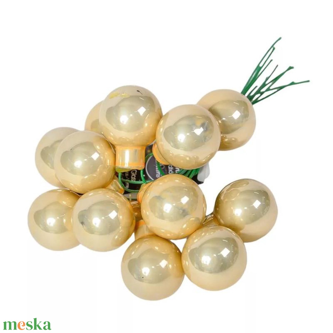 Üveggömb pick 2 cm - gyöngy - fényes 12 db - kellékek & szerszámok - dekorációs kellékek - üveggömb pick - Meska.hu