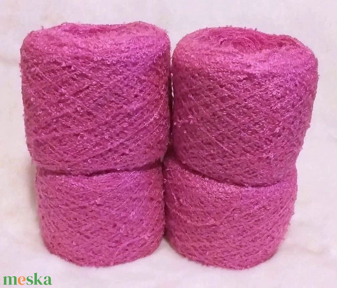 Pink fonal csomag (4 db) - ideális babaruhákhoz, kiegészítőkhöz.  - kellékek & szerszámok - rövidáru - fonal, cérna - kevert fonal - Meska.hu