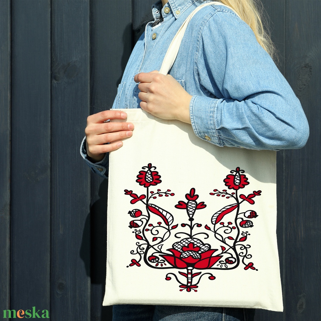Népi motívumos vászontáska - táska & tok - bevásárlás & shopper táska - shopper, textiltáska, szatyor - Meska.hu Népi motívumos vászontáska - táska & tok - bevásárlás & shopper táska - shopper, textiltáska, szatyor - Meska.hu