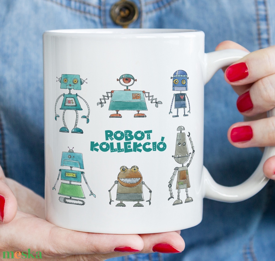 Robotos bögrék - otthon & életmód - konyhafelszerelés, tálalás - tálalás - bögre & csésze - Meska.hu Robotos bögrék - otthon & életmód - konyhafelszerelés, tálalás - tálalás - bögre & csésze - Meska.hu