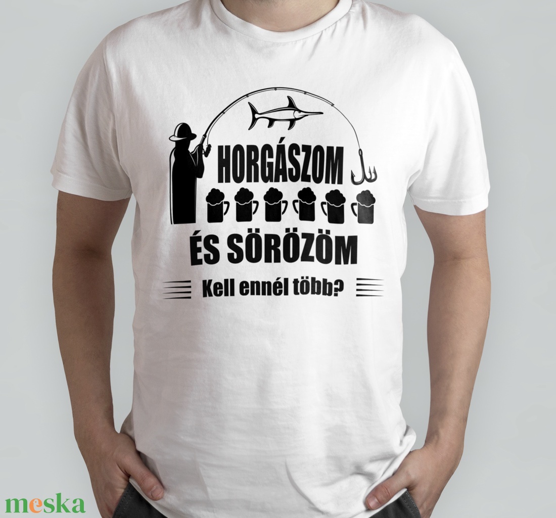 Horgászos férfi póló - ruha & divat - férfi ruha - póló - Meska.hu Horgászos férfi póló - ruha & divat - férfi ruha - póló - Meska.hu