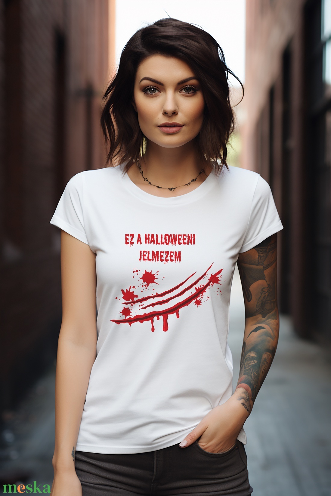Halloweeni jelmezem női póló - ruha & divat - női ruha - póló, felső - Meska.hu Halloweeni jelmezem női póló - ruha & divat - női ruha - póló, felső - Meska.hu