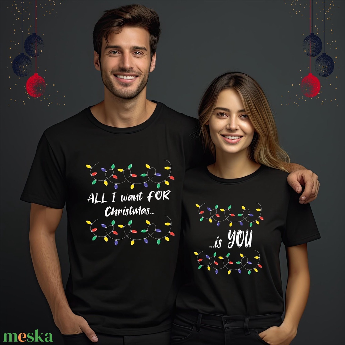 All i want for Christmas is You-karácsonyi páros póló - ruha & divat - páros szett - női-férfi páros szett - Meska.hu All i want for Christmas is You-karácsonyi páros póló - ruha & divat - páros szett - női-férfi páros szett - Meska.hu