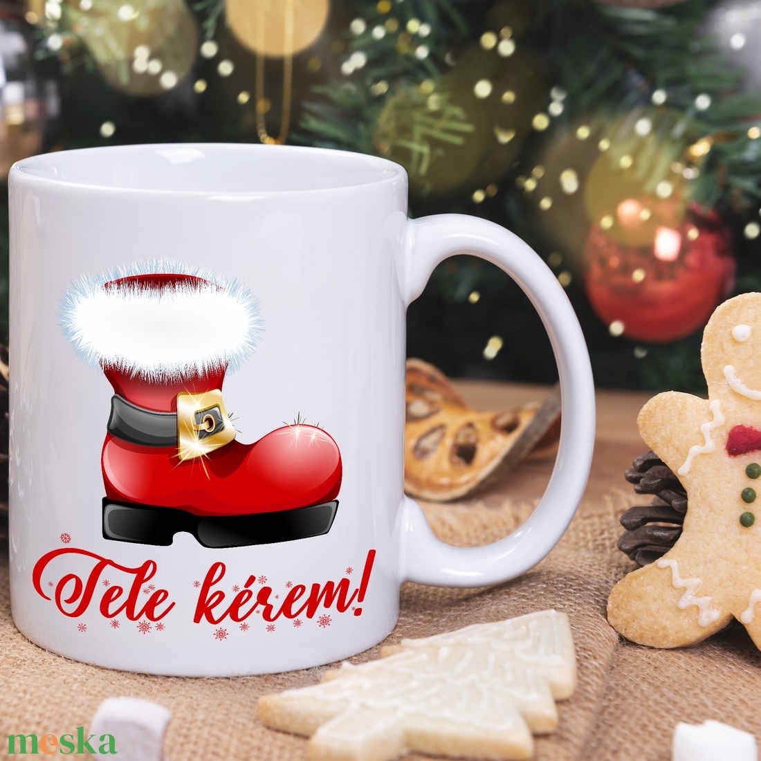 Karácsonyi egyedi bögre - otthon & lakás - konyhafelszerelés, tálalás - tálalás - bögre & csésze - Meska.hu