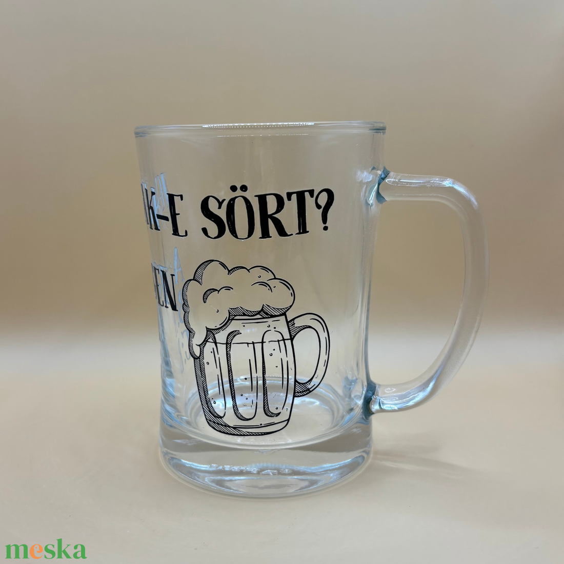 Poénos sörös korsó - otthon & életmód - konyhafelszerelés, tálalás - tálalás - sörös pohár és korsó - Meska.hu
