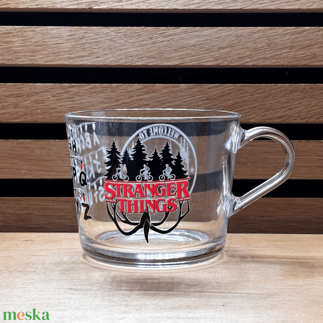 Stranger Things üveg bögre - otthon & életmód - konyhafelszerelés, tálalás - tálalás - bögre & csésze - Meska.hu