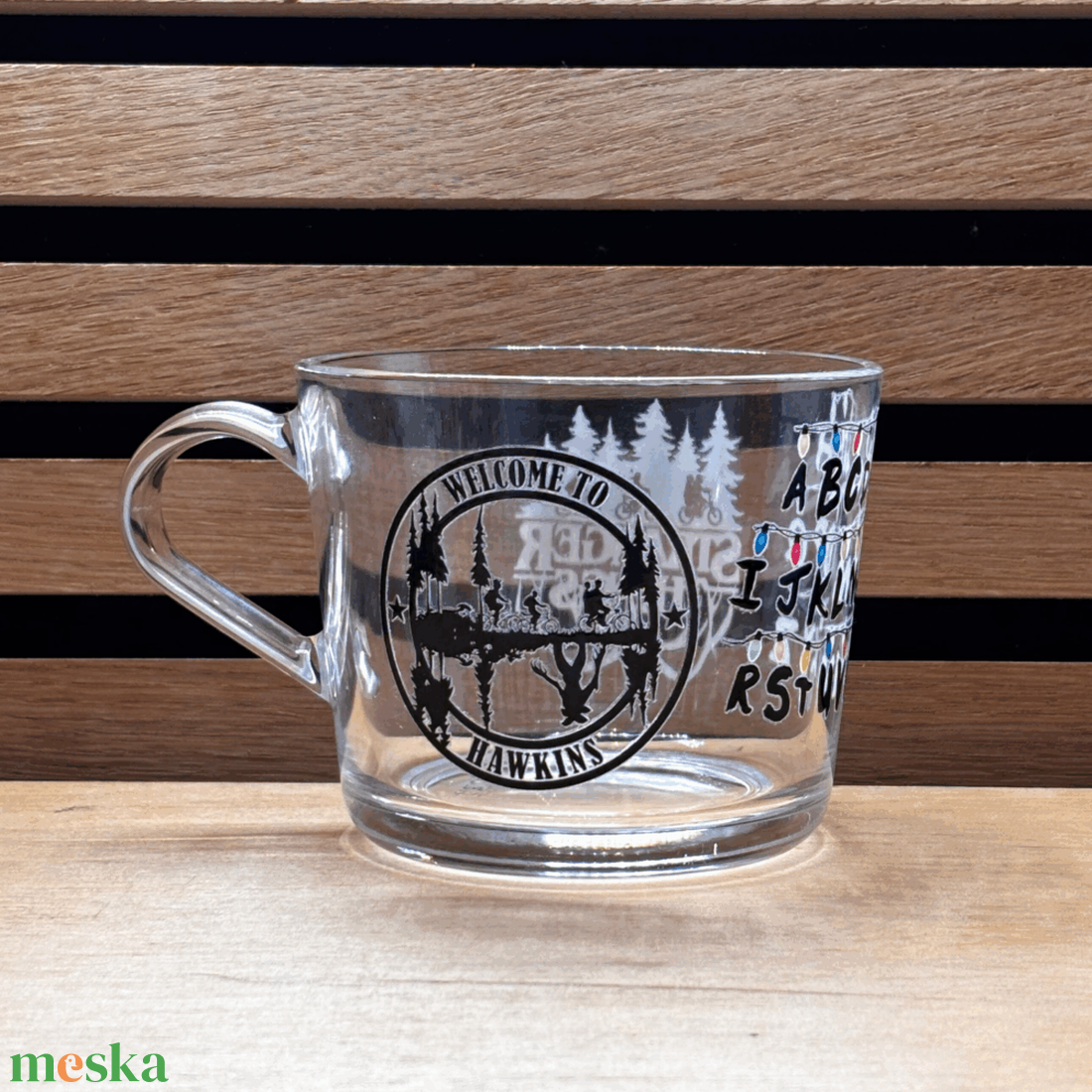 Stranger Things üveg bögre - otthon & életmód - konyhafelszerelés, tálalás - tálalás - bögre & csésze - Meska.hu