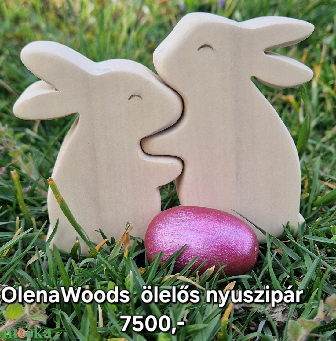 Nyuszi ölelős család - játék & sport - plüssállat & játékfigura - nyuszi - Meska.hu