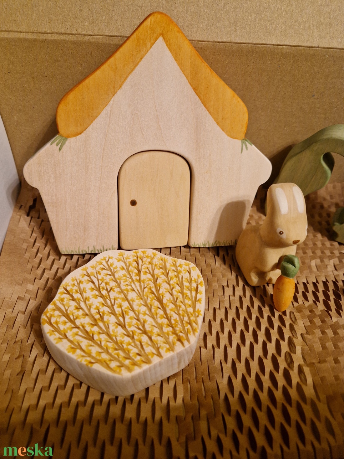 Húsvéti nyuszibox fajáték szett - ünnepi díszek, dekorációk - húsvéti díszek és dekorációk - húsvéti asztaldíszek - Meska.hu