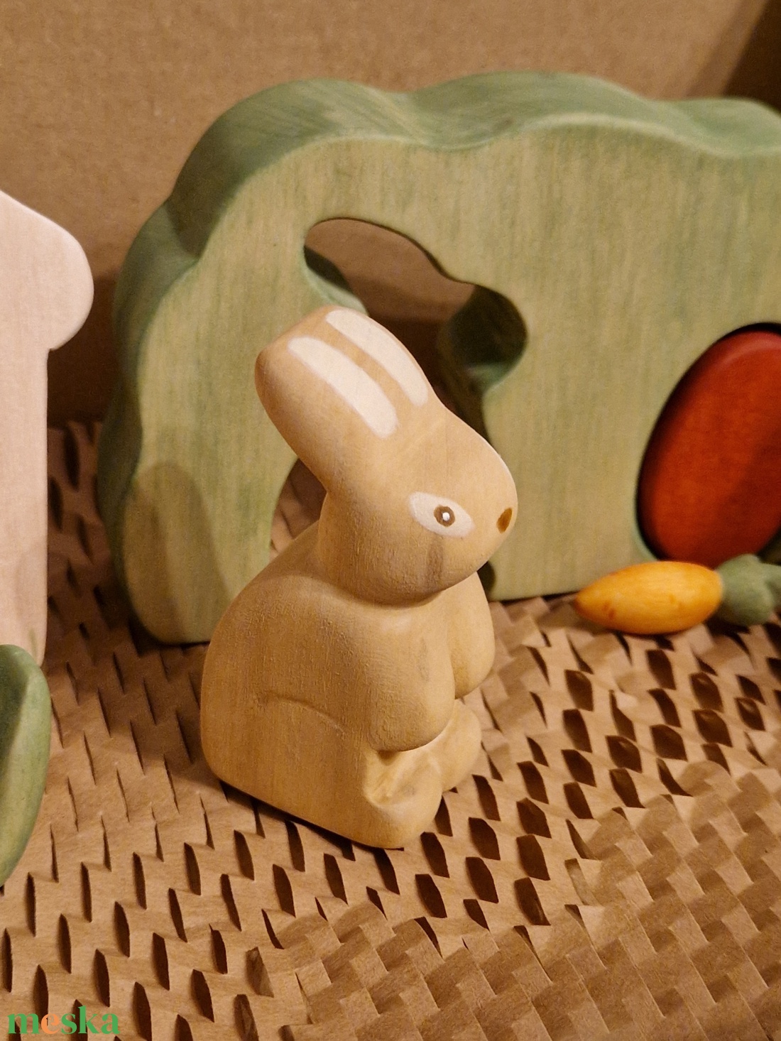 Húsvéti nyuszibox fajáték szett - ünnepi díszek, dekorációk - húsvéti díszek és dekorációk - húsvéti asztaldíszek - Meska.hu