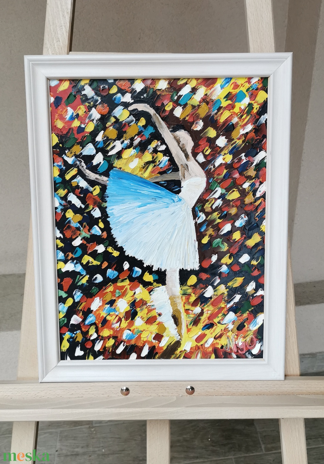Balerina olajfestmény  - művészet - festmény - olajfestmény - Meska.hu