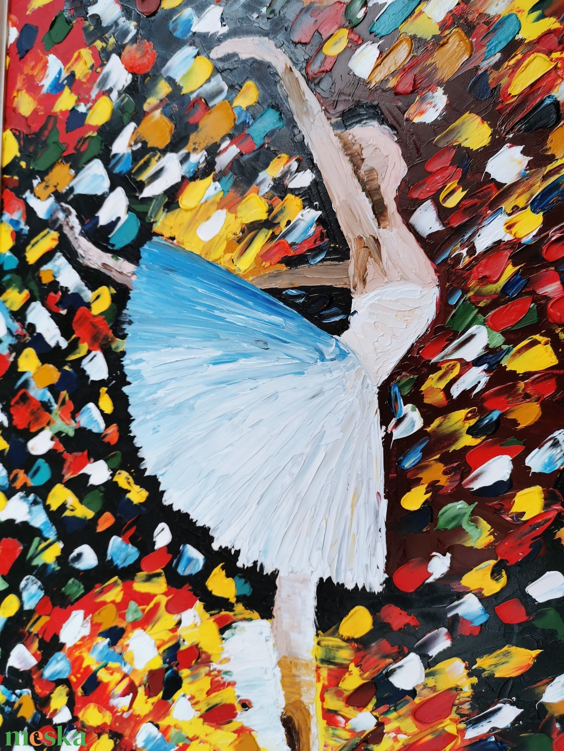 Balerina olajfestmény  - művészet - festmény - olajfestmény - Meska.hu