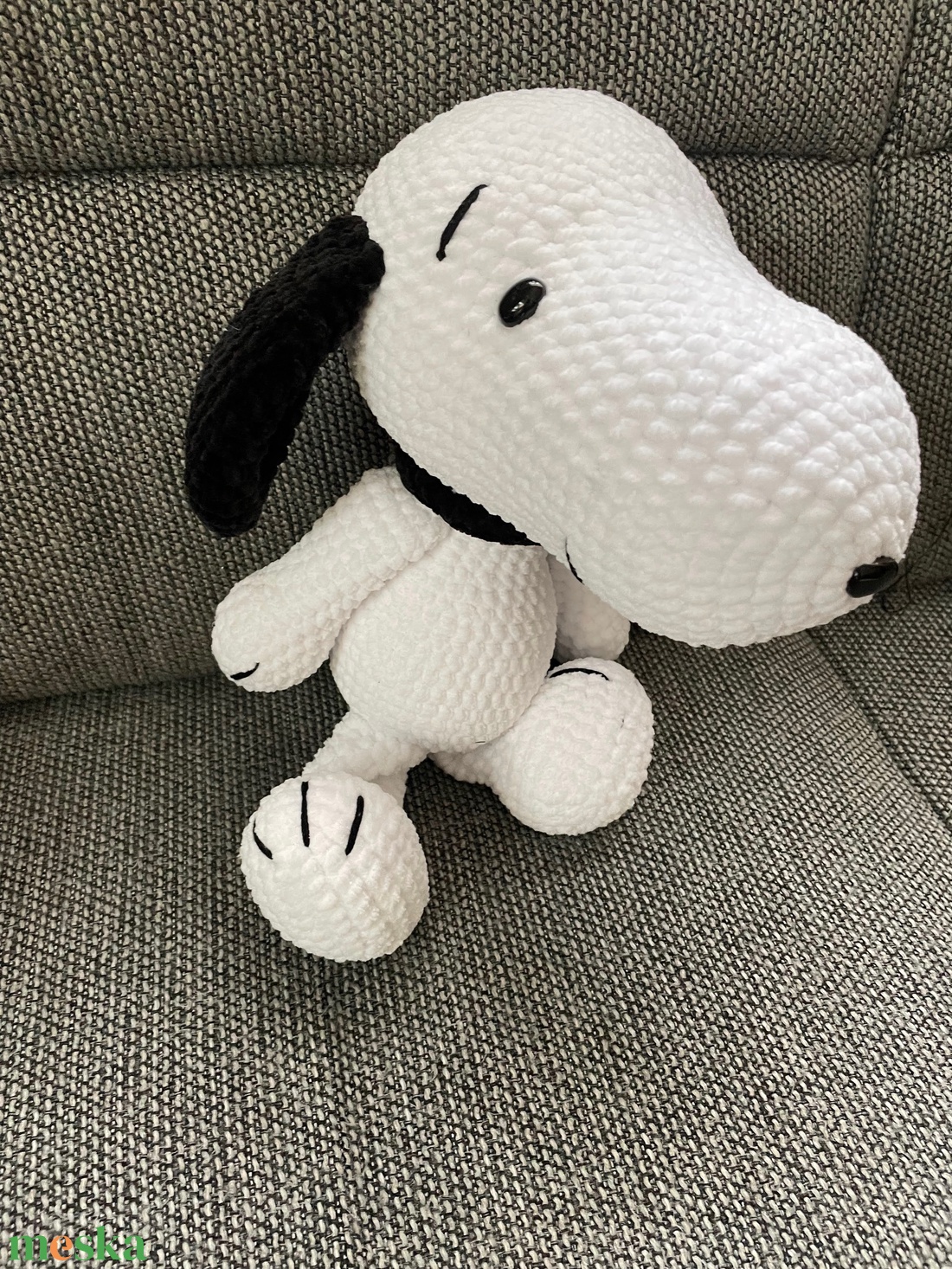 Snoopy amigurumi kutya  - játék & sport - plüssállat & játékfigura - kutya - Meska.hu