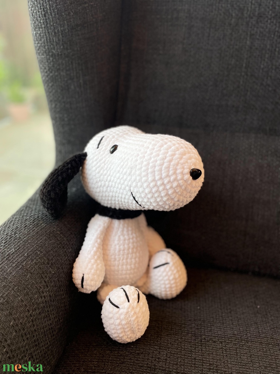 Snoopy amigurumi kutya  - játék & sport - plüssállat & játékfigura - kutya - Meska.hu
