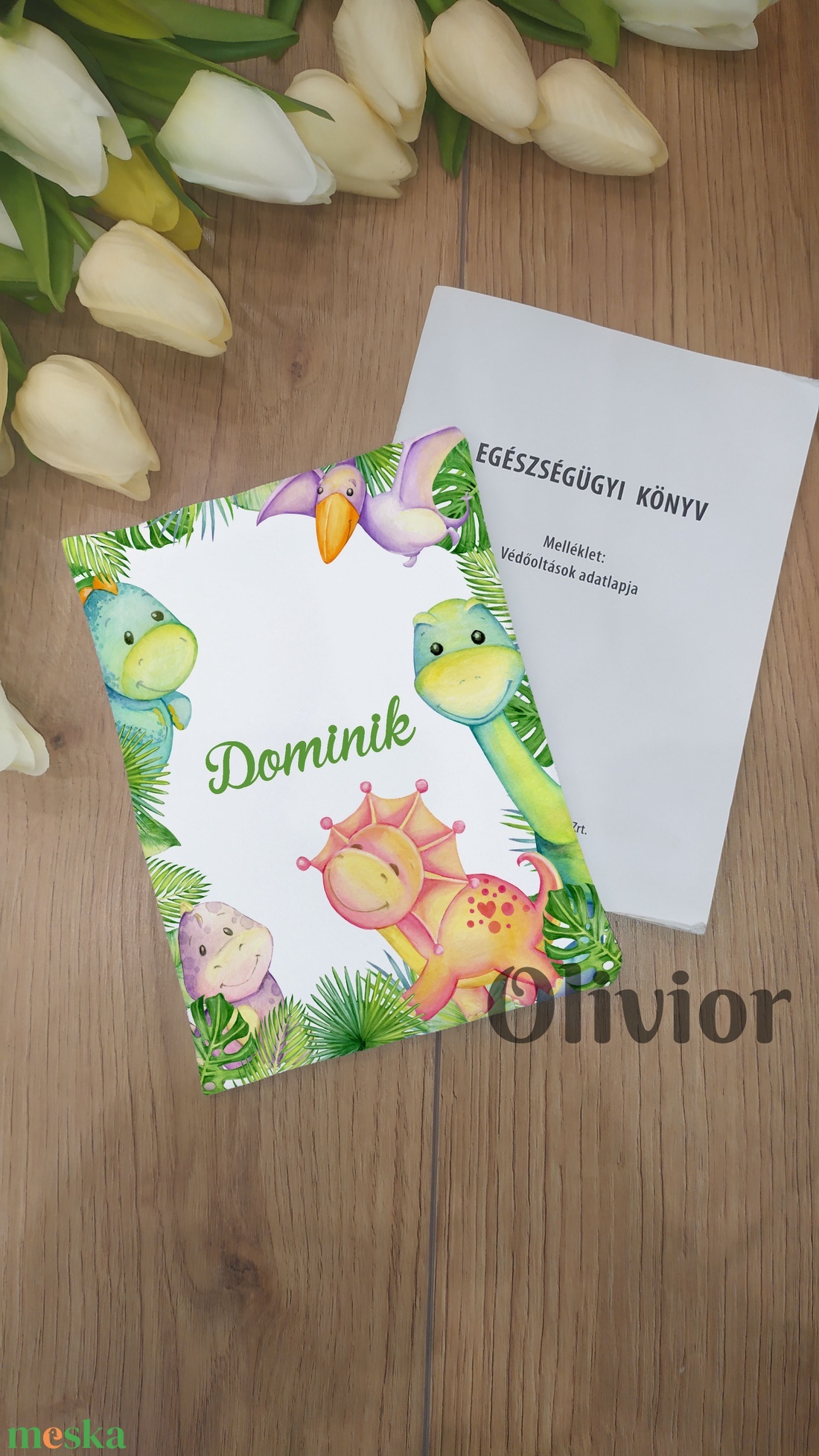Dinós egészségügyi kiskönyv borító névvel nyomott mintával - otthon & életmód - papír, írószer - egészségügyi kiskönyv borító - Meska.hu Dinós egészségügyi kiskönyv borító névvel nyomott mintával - otthon & életmód - papír, írószer - egészségügyi kiskönyv borító - Meska.hu