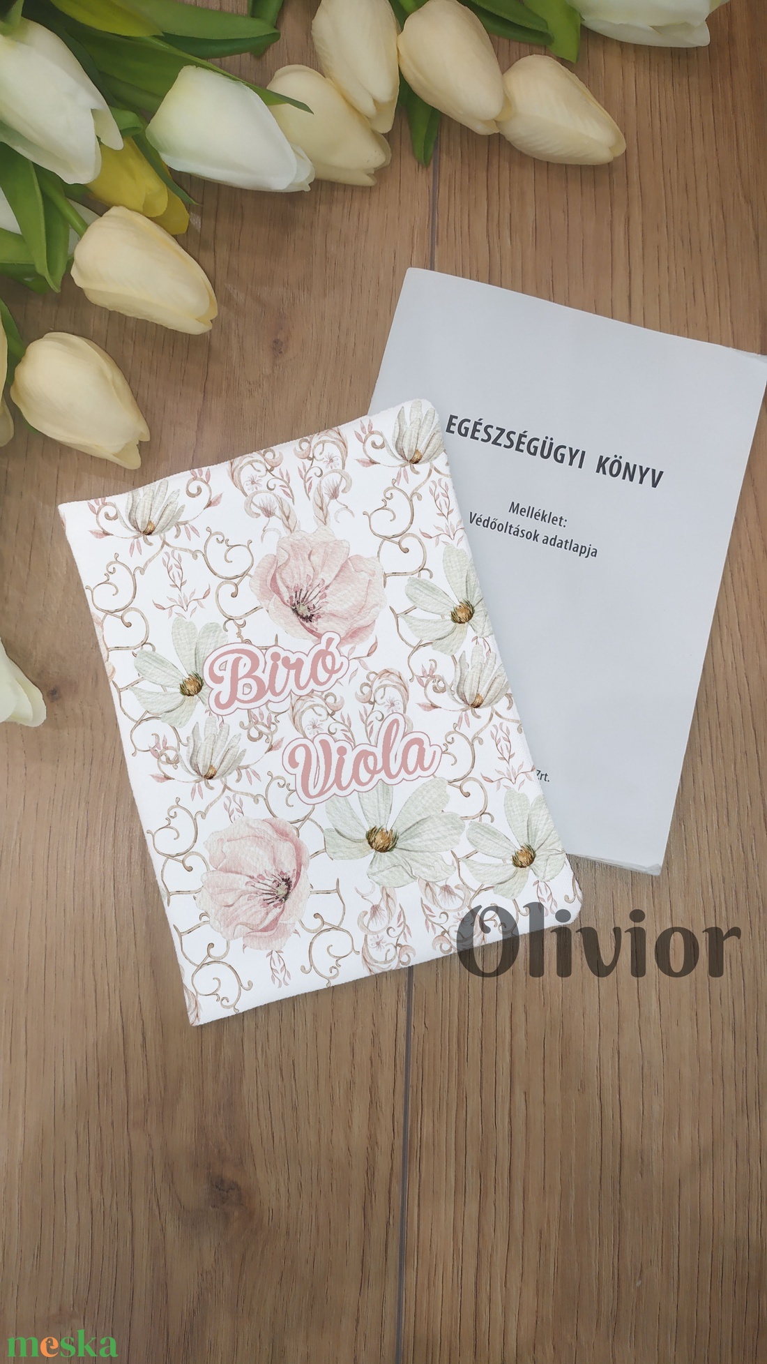 Virágos egészségügyi kiskönyv borító névvel nyomott mintával - otthon & életmód - papír, írószer - egészségügyi kiskönyv borító - Meska.hu Virágos egészségügyi kiskönyv borító névvel nyomott mintával - otthon & életmód - papír, írószer - egészségügyi kiskönyv borító - Meska.hu
