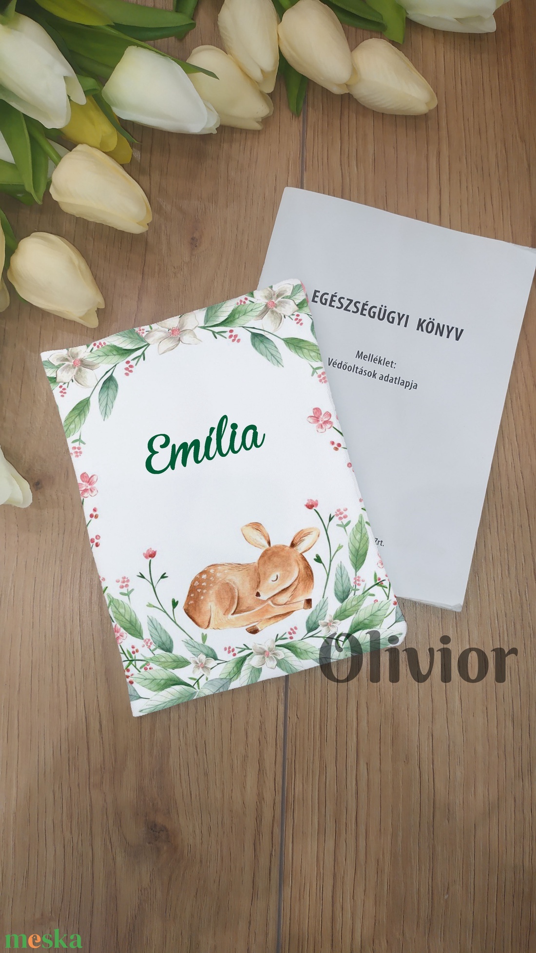 Őzikés egészségügyi kiskönyv borító névvel nyomott mintával - otthon & életmód - papír, írószer - egészségügyi kiskönyv borító - Meska.hu Őzikés egészségügyi kiskönyv borító névvel nyomott mintával - otthon & életmód - papír, írószer - egészségügyi kiskönyv borító - Meska.hu