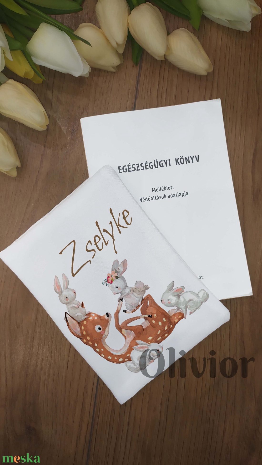Őzikés nyuszis egészségügyi kiskönyv borító névvel nyomott mintával - otthon & életmód - papír, írószer - egészségügyi kiskönyv borító - Meska.hu Őzikés nyuszis egészségügyi kiskönyv borító névvel nyomott mintával - otthon & életmód - papír, írószer - egészségügyi kiskönyv borító - Meska.hu
