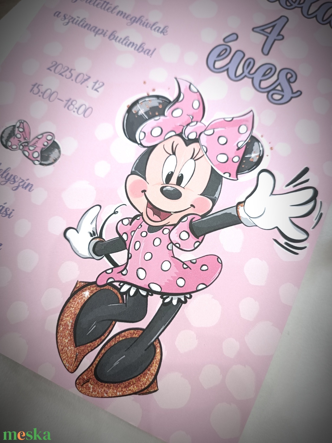 Születésnapi meghívó minnie egeres - Olivior - otthon & életmód - papír, írószer - ajándékozás kellékei - meghívó - Meska.hu Születésnapi meghívó minnie egeres - Olivior - otthon & életmód - papír, írószer - ajándékozás kellékei - meghívó - Meska.hu