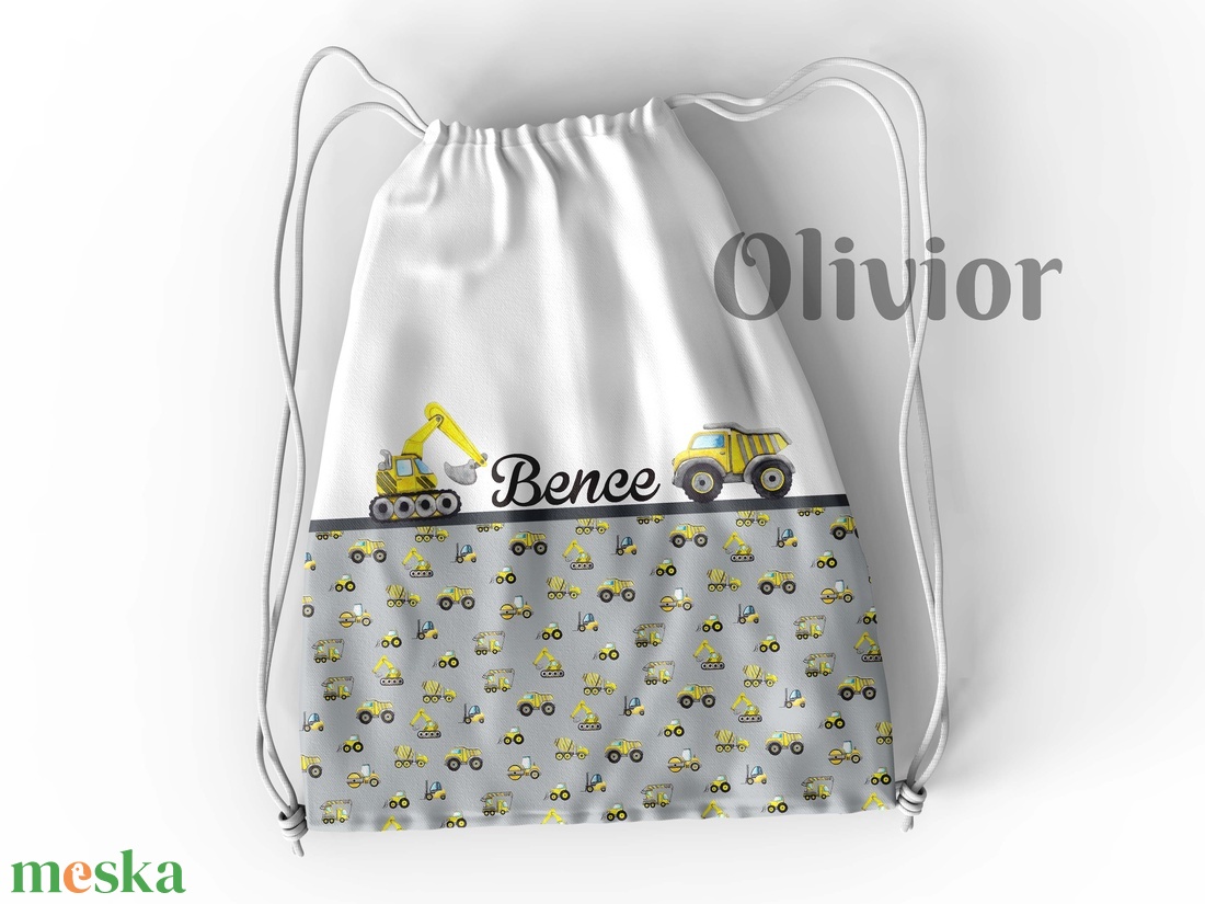 Munkagépes neves ovis zsák - Olivior - játék & sport - ovis felszerelés - ovis zsák - Meska.hu Munkagépes neves ovis zsák - Olivior - játék & sport - ovis felszerelés - ovis zsák - Meska.hu