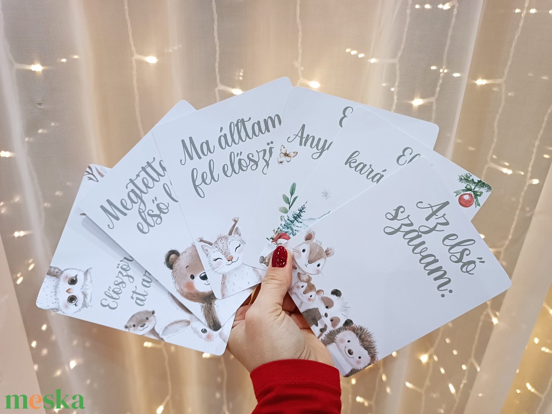 Baba mérföldkő kártya csomag - baba - mama - babafotózás - baba mérföldkő kártyák - Meska.hu