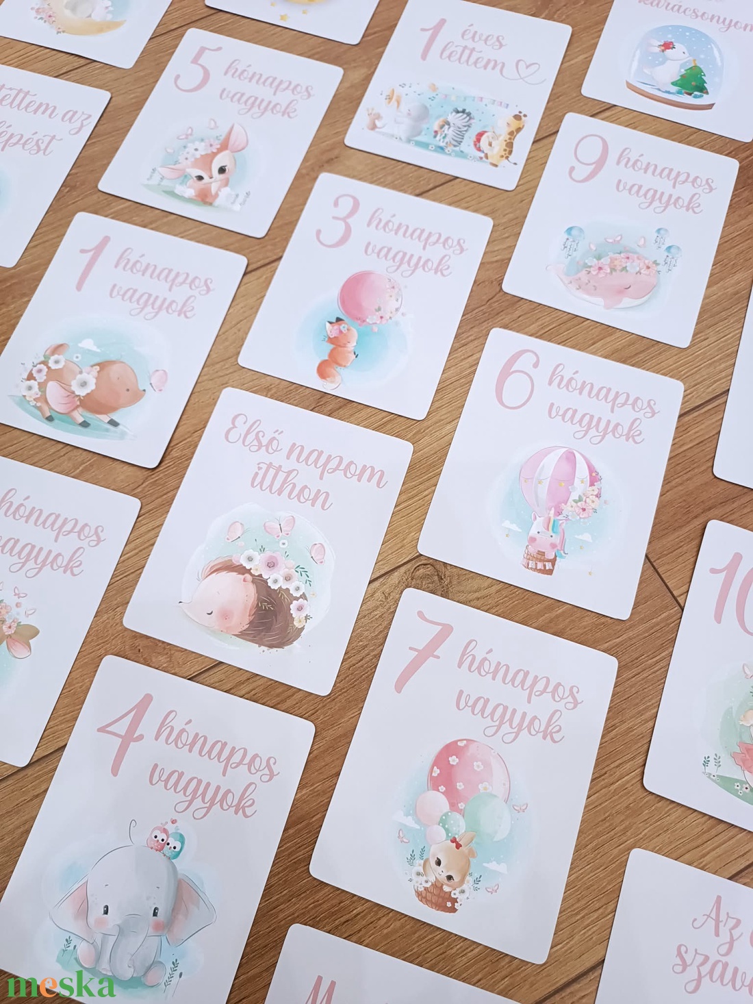 Baba mérföldkő kártya csomag - baba - mama - babafotózás - baba mérföldkő kártyák - Meska.hu