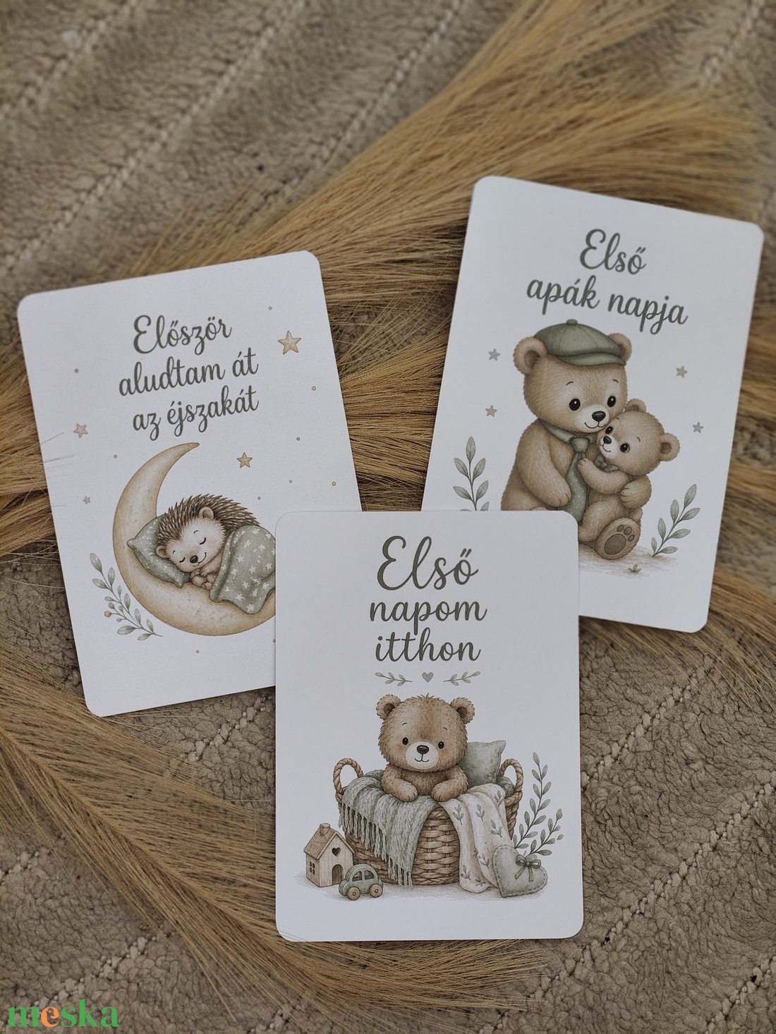 Baba mérföldkő kártya csomag - baba - mama - babafotózás - baba mérföldkő kártyák - Meska.hu