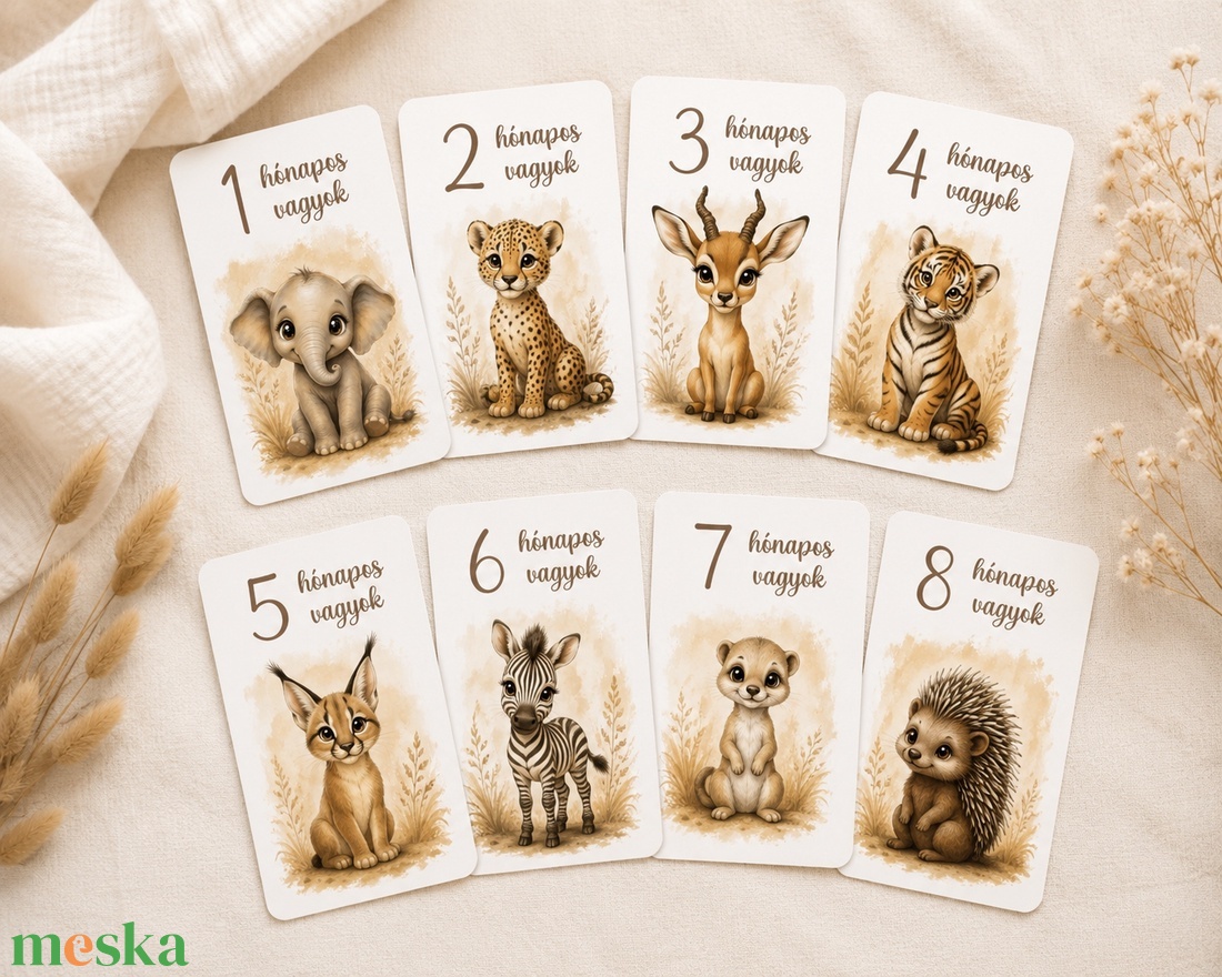 Baba mérföldkő kártya csomag - baba - mama - babafotózás - baba mérföldkő kártyák - Meska.hu