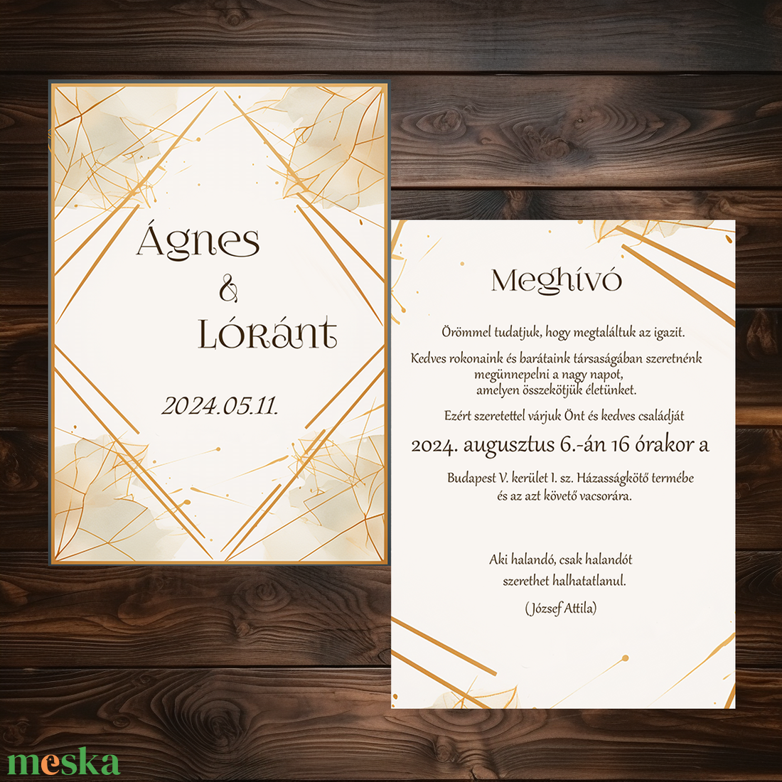 Geometria esküvői meghívó - esküvő - meghívó & kártya - meghívó - Meska.hu Geometria esküvői meghívó - esküvő - meghívó & kártya - meghívó - Meska.hu