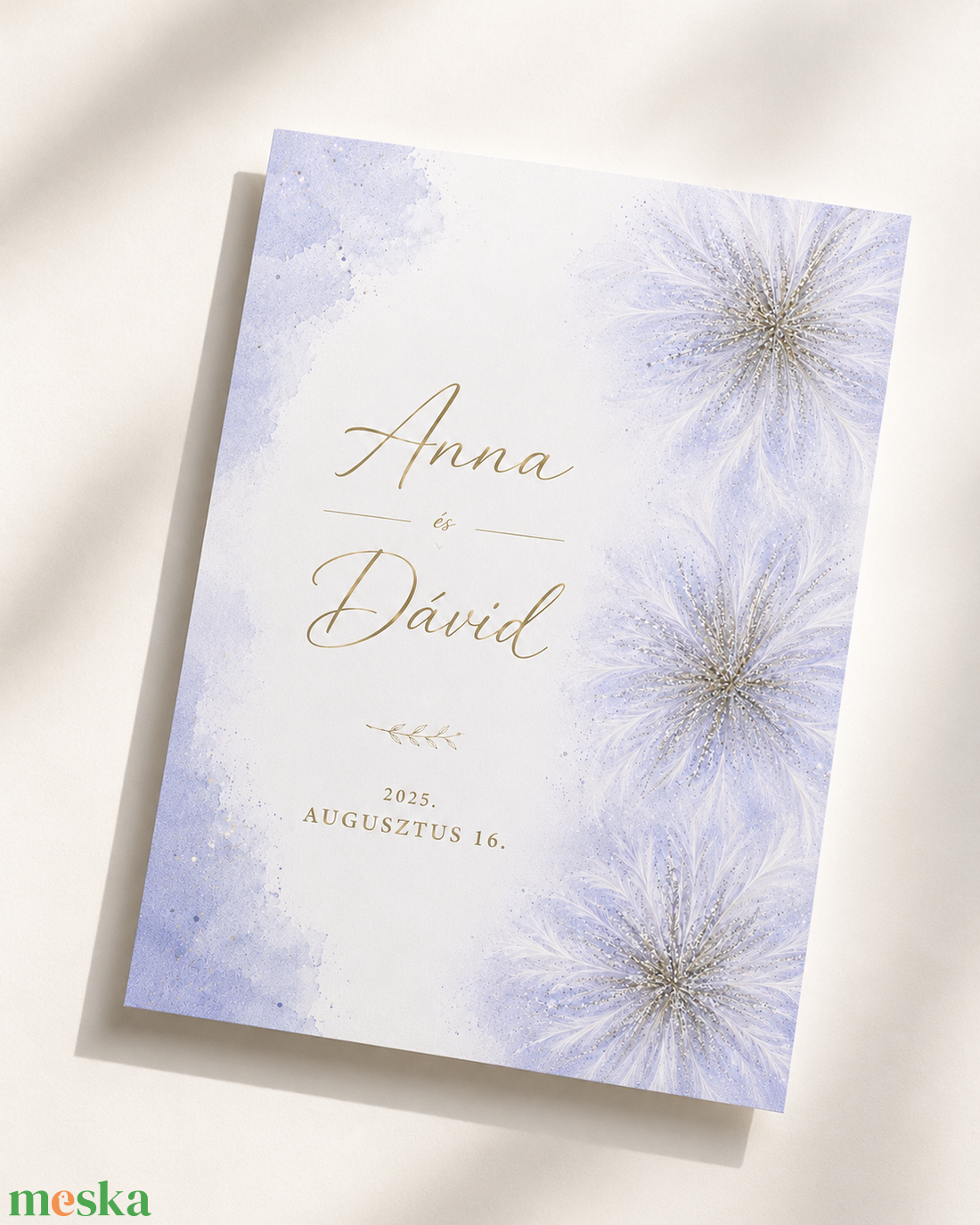 Lavender Breeze � Elegáns levendulaszínű esküvői meghívó - esküvő - meghívó & kártya - meghívó - Meska.hu