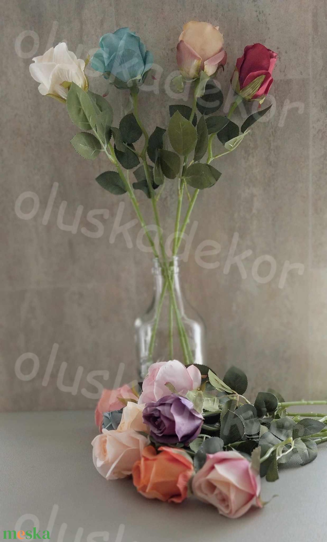 Rózsaszál 12 színben, 51cm - kellékek & szerszámok - dekorációs kellékek - virágfej - Meska.hu Rózsaszál 12 színben, 51cm - kellékek & szerszámok - dekorációs kellékek - virágfej - Meska.hu
