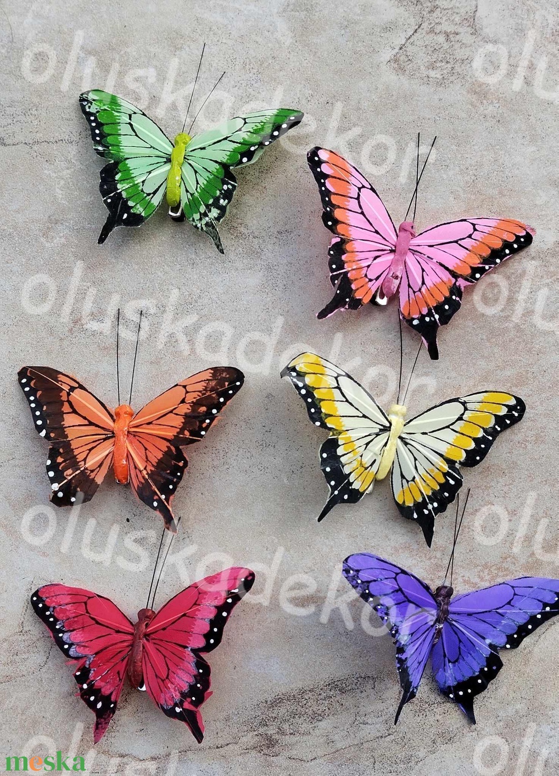 Pillangó, lepke, színes, nyári dekorációs figura, csipeszes, 9cm - kellékek & szerszámok - dekorációs kellékek - egyéb kellékek - Meska.hu Pillangó, lepke, színes, nyári dekorációs figura, csipeszes, 9cm - kellékek & szerszámok - dekorációs kellékek - egyéb kellékek - Meska.hu