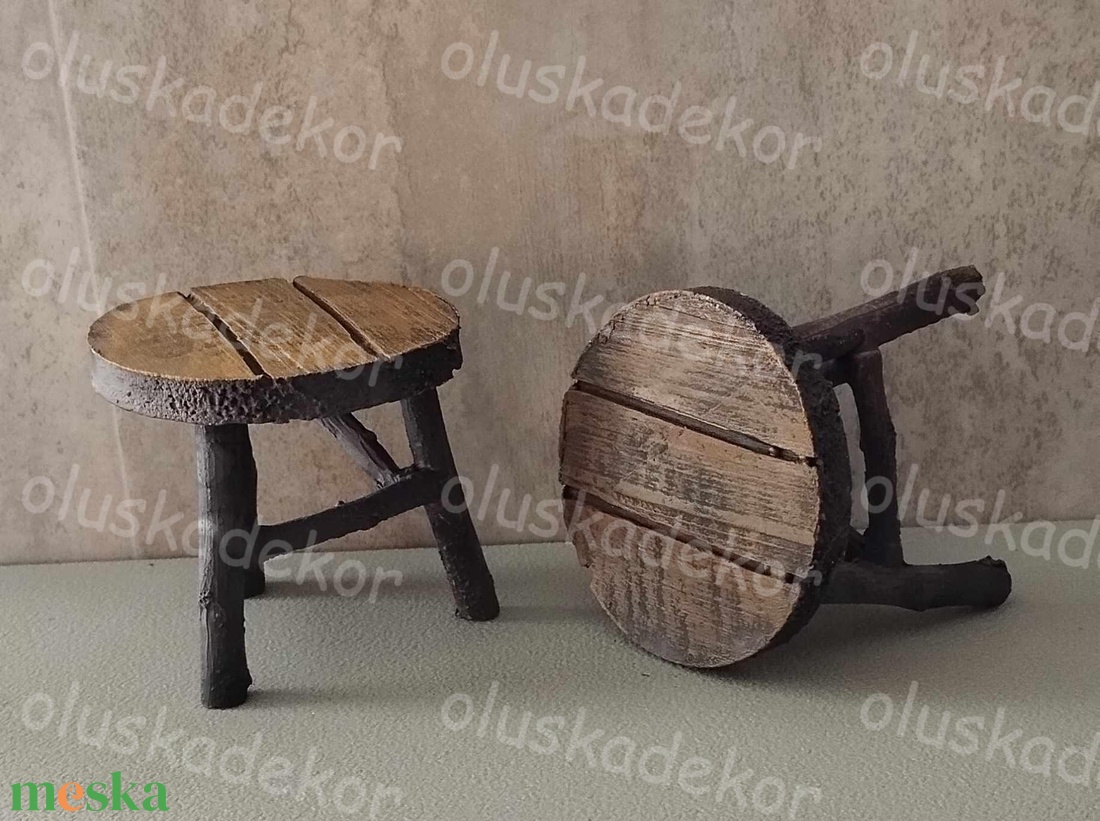Asztal, tündérkert, poly dekor, figura - kellékek & szerszámok - dekorációs kellékek - egyéb kellékek - Meska.hu