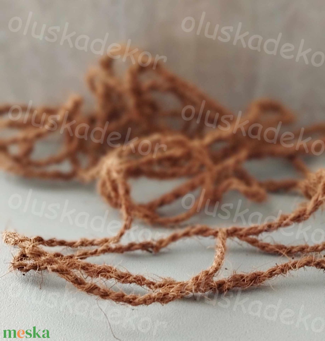 Kókuszrost kötél, spárga, dekor kötöző, 1cm x 5m - kellékek & szerszámok - dekorációs kellékek - egyéb kellékek - Meska.hu Kókuszrost kötél, spárga, dekor kötöző, 1cm x 5m - kellékek & szerszámok - dekorációs kellékek - egyéb kellékek - Meska.hu