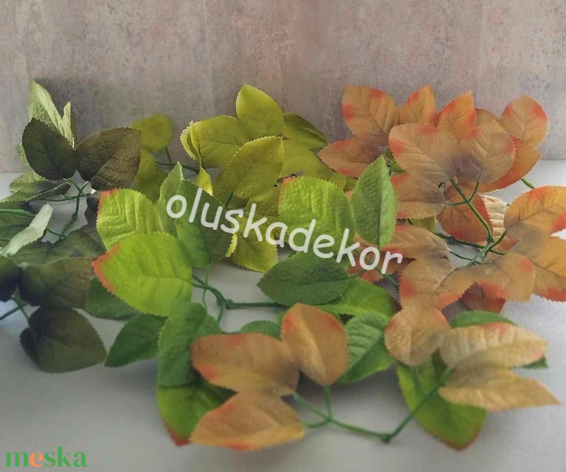 Rózsalevél, selyem, dekor, zöld, több árnyalatban, 16cm - kellékek & szerszámok - dekorációs kellékek - egyéb kellékek - Meska.hu Rózsalevél, selyem, dekor, zöld, több árnyalatban, 16cm - kellékek & szerszámok - dekorációs kellékek - egyéb kellékek - Meska.hu