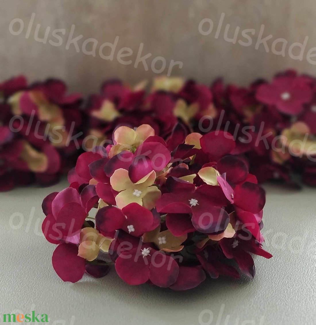 Hortenzia virágfej, 18 cm, selyemvirág, dekor - kellékek & szerszámok - dekorációs kellékek - virágfej - Meska.hu Hortenzia virágfej, 18 cm, selyemvirág, dekor - kellékek & szerszámok - dekorációs kellékek - virágfej - Meska.hu