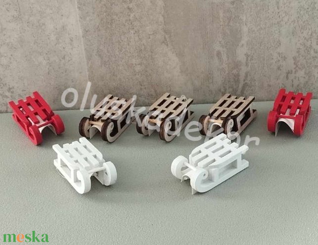 Szánkó, fa 3 színben, 5cm - kellékek & szerszámok - dekorációs kellékek - egyéb kellékek - Meska.hu Szánkó, fa 3 színben, 5cm - kellékek & szerszámok - dekorációs kellékek - egyéb kellékek - Meska.hu