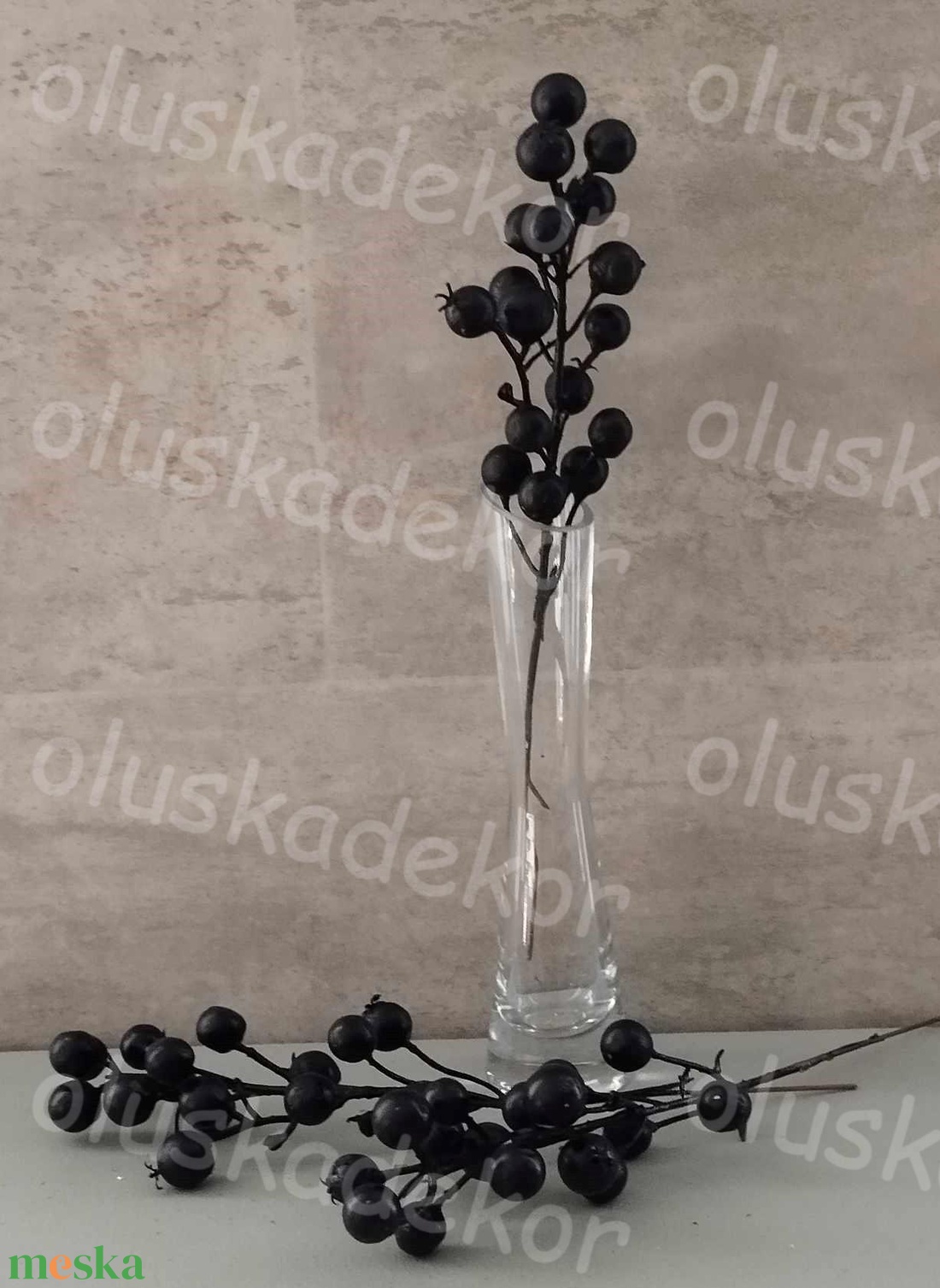 Bogyós ág, 3 színben, 26cm - kellékek & szerszámok - dekorációs kellékek - egyéb kellékek - Meska.hu