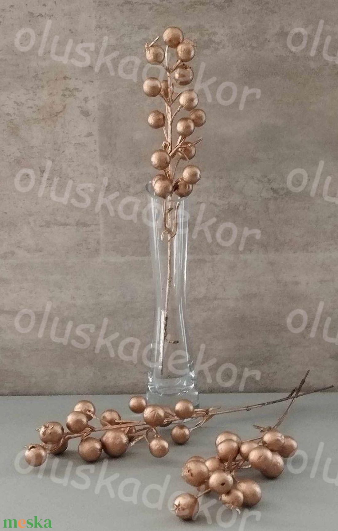 Bogyós ág, 3 színben, 26cm - kellékek & szerszámok - dekorációs kellékek - egyéb kellékek - Meska.hu