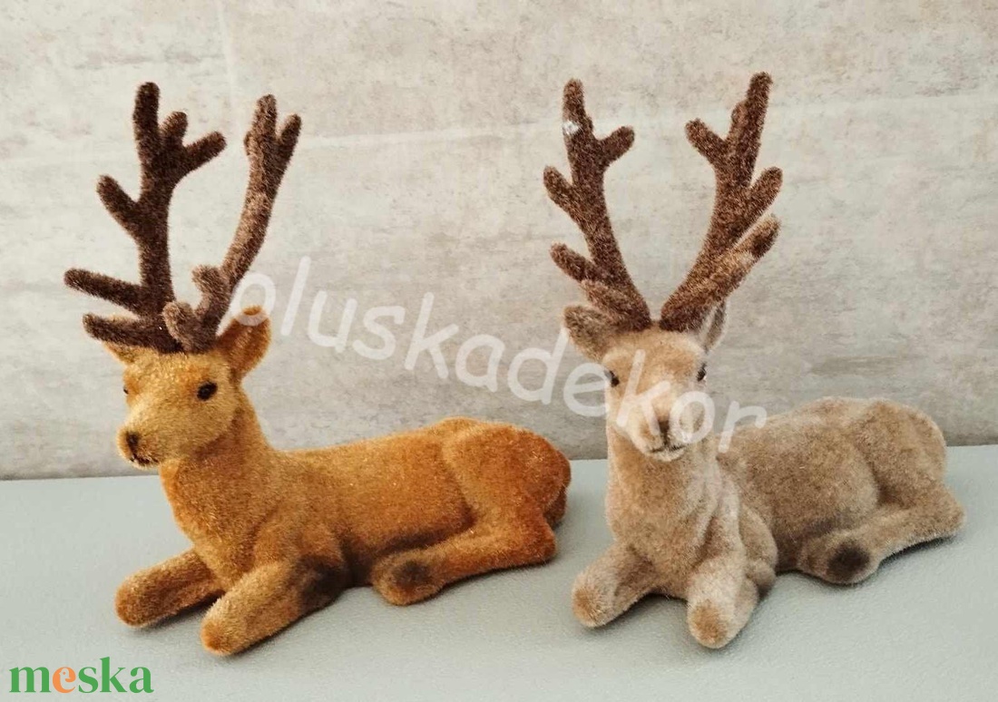 Szarvas, fekvő, barna, vörös színben, karácsonyi dekorációs figura, flokkolt, 14cm - kellékek & szerszámok - dekorációs kellékek - egyéb kellékek - Meska.hu Szarvas, fekvő, barna, vörös színben, karácsonyi dekorációs figura, flokkolt, 14cm - kellékek & szerszámok - dekorációs kellékek - egyéb kellékek - Meska.hu