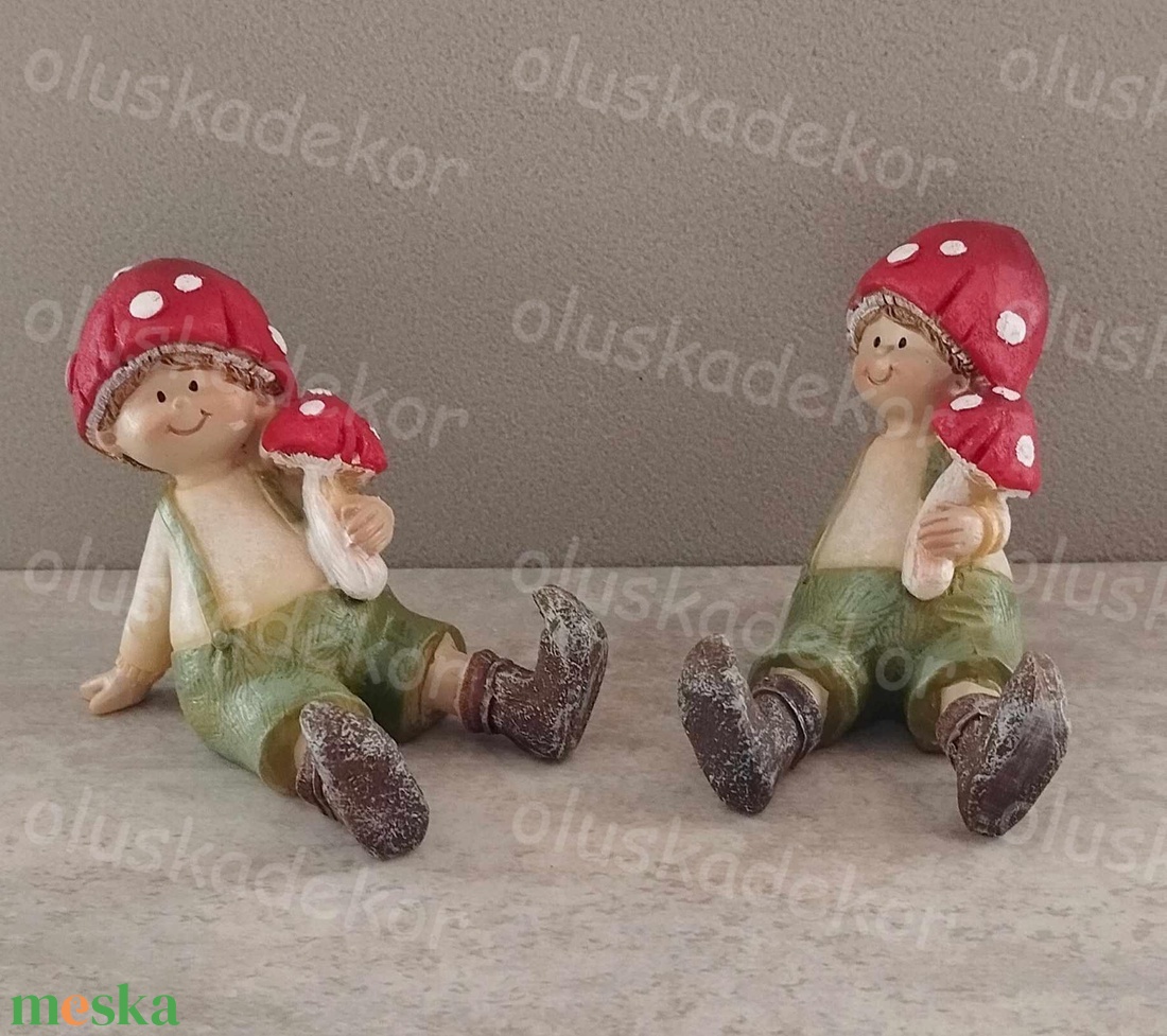 Gomba fiú, gomba lány, kerámia figura, 7,5x 5 x 6,5cm - kellékek & szerszámok - dekorációs kellékek - figurák - Meska.hu Gomba fiú, gomba lány, kerámia figura, 7,5x 5 x 6,5cm - kellékek & szerszámok - dekorációs kellékek - figurák - Meska.hu