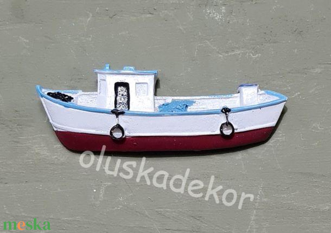 Halászbárka, hajó, csónak - kellékek & szerszámok - dekorációs kellékek - figurák - Meska.hu