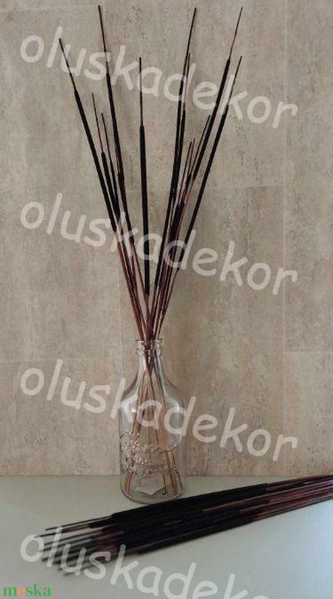 Indiai typha, szárított dekorációs növény, 65 - 80cm - kellékek & szerszámok - dekorációs kellékek - egyéb kellékek - Meska.hu