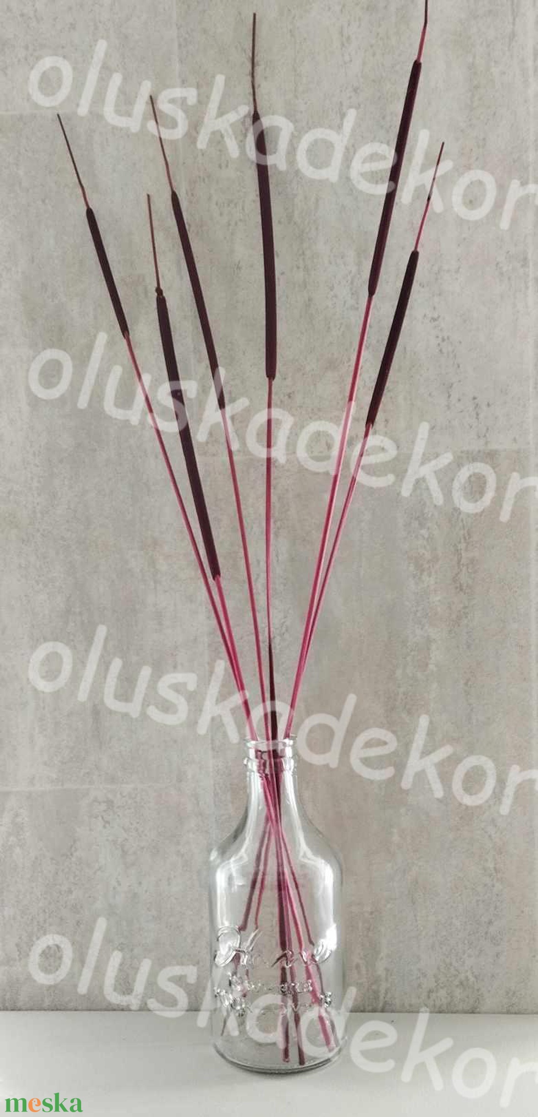 Indiai typha, szárított dekorációs növény, 65 - 80cm - kellékek & szerszámok - dekorációs kellékek - egyéb kellékek - Meska.hu