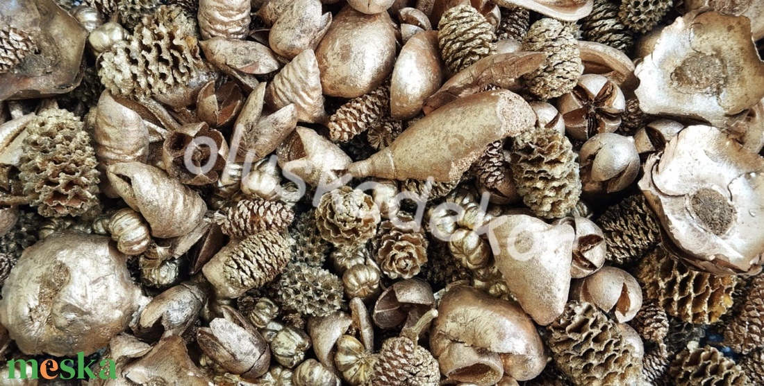 Vegyes terméscsomag, ezüst, bronz, arany, pezsgő, karácsonyi,100gr/cs. - kellékek & szerszámok - dekorációs kellékek - egyéb kellékek - Meska.hu