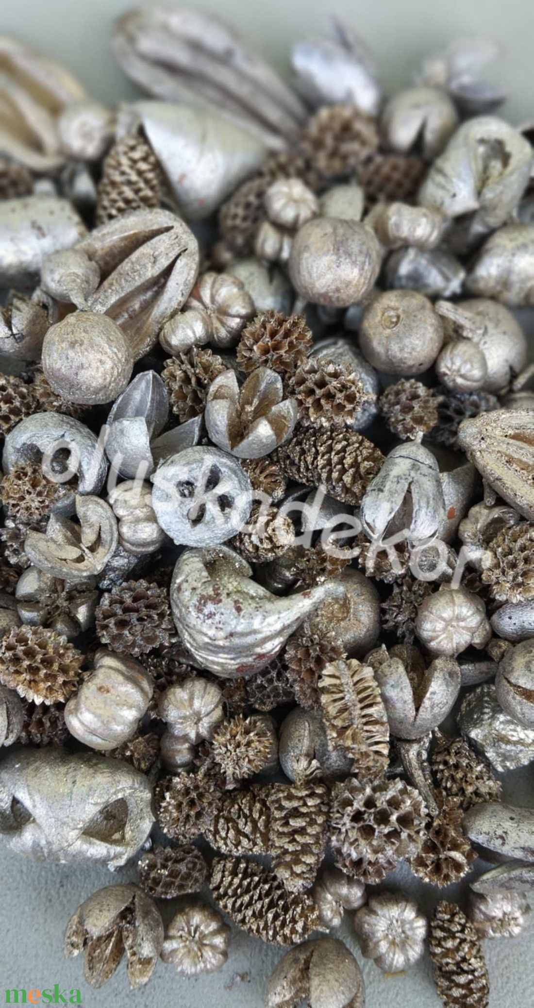 Vegyes terméscsomag, ezüst, bronz, arany, pezsgő, karácsonyi,100gr/cs. - kellékek & szerszámok - dekorációs kellékek - egyéb kellékek - Meska.hu