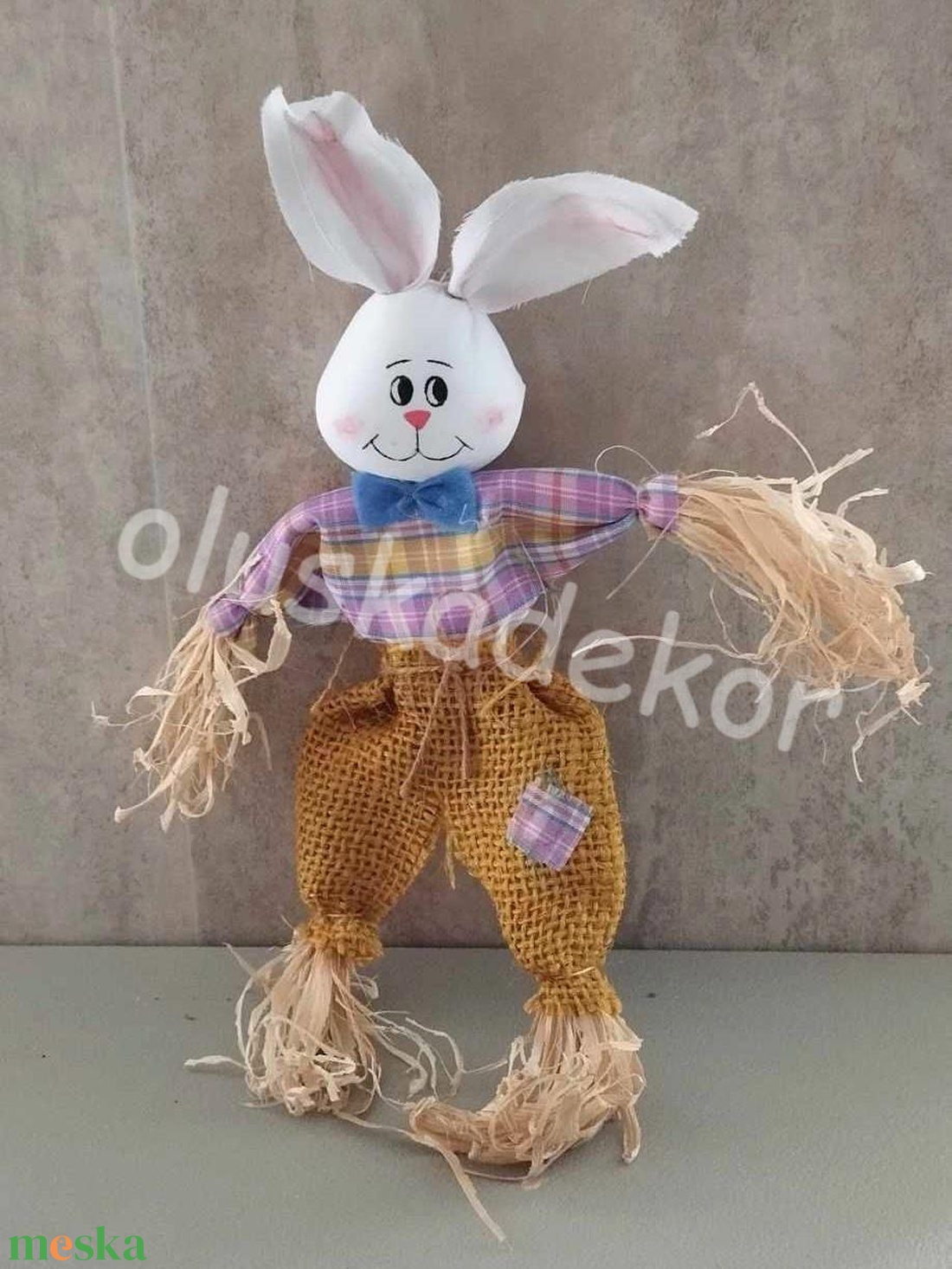 Szalmanyúl, nyuszi, 30cm - kellékek & szerszámok - dekorációs kellékek - figurák - Meska.hu Szalmanyúl, nyuszi, 30cm - kellékek & szerszámok - dekorációs kellékek - figurák - Meska.hu